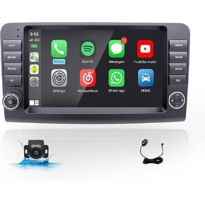 2+64G Car Stereo for Mercedes Benz ML GL ML350 GL320 X164 Carplay Android 13 Auto Radio Upgrade Touch Screen Navigation GPS 2005-2009