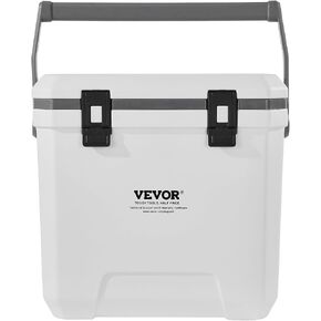 Vevor محمول مبرد ، برودة صلبة مع الاحتفاظ بالجليد ، مقابض الشاقة وحزام ، مواد صلبة خفيفة الوزن مبرد محمول ، مناسبة للنزهات العائلية والرحلات القصيرة