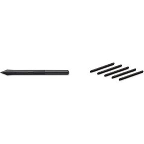 Wacom LP1100K 4K Pen for Intuos Tablet Black and Wacom ACK20001 Standard Nibs