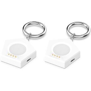 Compatible with Oneplus watch2 Charger Dock with Magnetic,Charging Type-C/Micro Adapter, Portable Pentagonal Wireless Charging Adapter for Oneplus watch2 (No Charger Cable) (White*2)