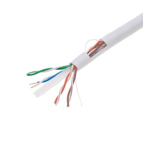 الكابلات المباشرة عبر الإنترنت 500 قدم CAT6 كابل صلبة 550 ميجا هرتز Ethernet LAN UTP 23AWG RJ45 شبكة النحاس النحاس Clad Aluminium سلك (الأزرق)