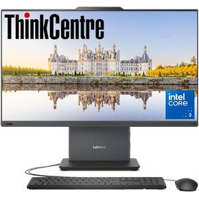 Lenovo ThinkCentre All-in-One Business Computer, 23.8" FHD Display, Intel 6-Core Processor, 16GB DDR5 RAM, 1TB PCIe SSD, Wi-Fi 6, HDMI, USB-C, Webcam, Windows 11 Pro