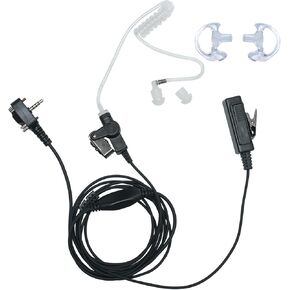 Acoustic Tube Earpiece Headset with PTT Mic for Yaesu Vertex Standard VX-261 VX-230 VX-231 VX-298 VX-350 VX-351 VX-180 EVX-531 2 Way Radio Walkie Talkie
