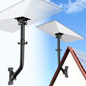 Starlink Gen 3 Mount, Heavy-Duty Satellite Dish Mounting Bracket with Anti-Corrosion Coating, Weatherproof Design for Outdoor RV/Roof/Ground Installation, Compatible with Gen3 Dish