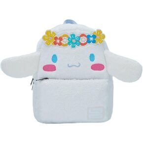 Loungefly Cinnamoroll Flower Crown Fuzzy Mini Backpack MULTI NONE