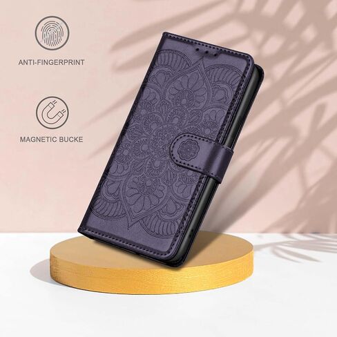 Wallet Case for iPhone 13 Mini, [RFID Blocking] Protective PU Leather Flip Cover with Card Slot Cash Pocket for iPhone 13 Mini(Purple) in Saudi Arabia
