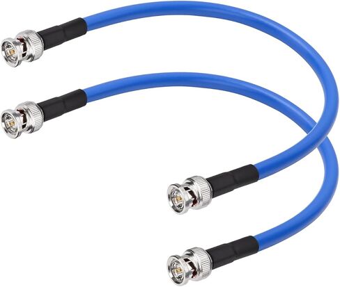 Yuslao 12G SDI Cable 2FT BNC Male to Male Video Coaxial Cable RG6 Coaxial Cable 75 Ohm Ultra Low Loss for 8K 4K 6G-SDI 3G Video Security Camera SDI Converter(Straight,2 Pcs). in Kuwait