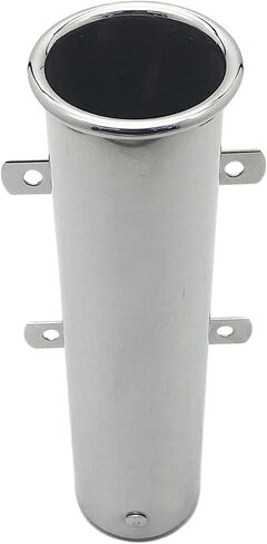 حامل صنارة صيد السمك قابل للتعديل من الفولاذ المقاوم للصدأ 304 من MARINE CITY مع حلقة تثبيت ومشبك قابل للإزالة - مثالي للقوارب واليخوت ومشاة البحرية in Kuwait