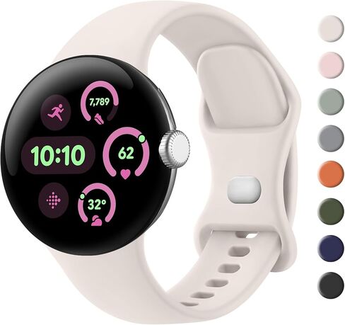 AK Silicone Band متوافق مع Google Pixel Watch 3 Band 41mm ، Google Pixel Watch 2 Band ، Google Pixel Band Women Men ، Soft Sport Replacemband Strap لـ Pixel Watch in Saudi Arabia