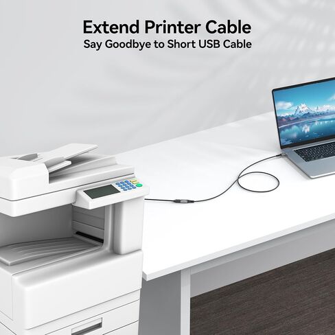كبل امتداد USB حزمة 6 قدم من 2 ، [5GBPS نقل البيانات/60W شحن] USB النوع A 3.0 ذكر إلى الإناث لطابعة محرك مفاتيح لوحة مفاتيح لوحة DVD والمزيد in Saudi Arabia