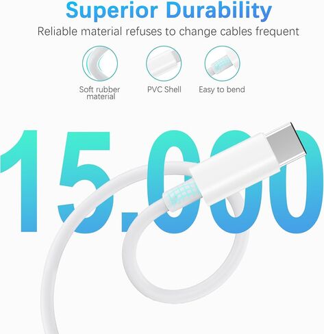 30-Pin to USB C Adapter Cable for iPhone, iPad, iPod – 3ft (Next-Generation Data Cable/Charging Cable from USB C to Dock Connector for iPhone 4S/4/3G/3/1, iPad 3/2/1, iPod, White in Saudi Arabia