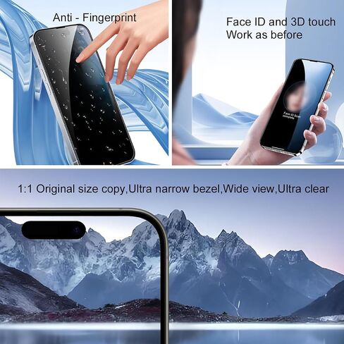 for iPhone 15 Pro Max Screen Replacement, 6.7'' COF LCD Display (for A2849,A3105, A3108,A3106) and 3D Touch IPS FHD Digitizer Full Assembly with Repair Tool Kits, 120Hz Promotion, Screen Protector in Saudi Arabia