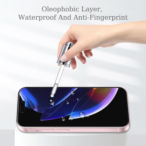 Pokolan 3 Pack Screen Protector for iPhone 16 Pro Max Tempered Glass, Full Coverage, Bubble Free, Anti-Scratch, Easy to install in Kuwait