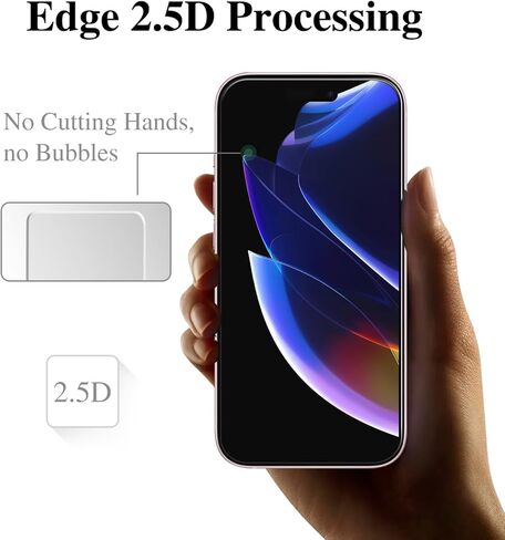 Pokolan 3 Pack Screen Protector for iPhone 16 Pro Max Tempered Glass, Full Coverage, Bubble Free, Anti-Scratch, Easy to install in Kuwait