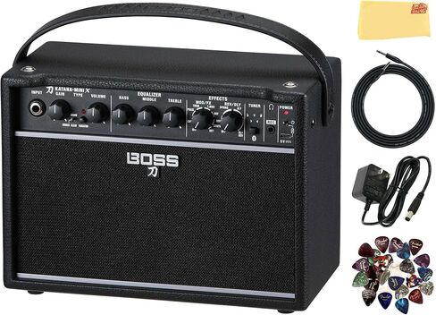 Boss Katana Mini Guitar Combo Amplifier Bundle with Instrument Cable and 3-Pack Picks in Saudi Arabia