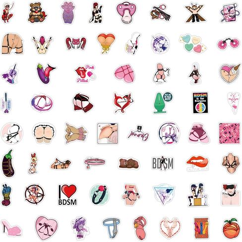 120pcs Sexy Stickers for Adults Dirty,SM Stickers for Women Men, Hot Girl Waterproof Vinyl Decals for Laptop Water Bottles Scrapbook Phone Skateboard Bike Car Luggage (SM-120) in Saudi Arabia
