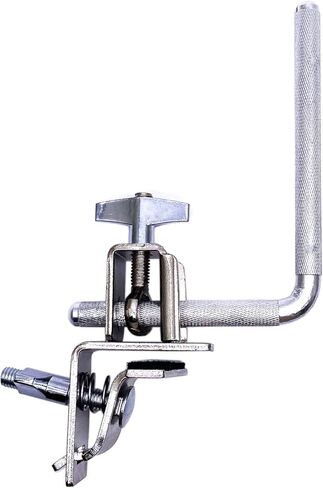 Cowbell Mount Holder with Bass Drum Hoop Mount Clamp, 3/8" Percussion Cowbell Mount Extension Rod Cowbell Clamp Cowbell Tambourine Mounting Bracket for Bass Drum Set Hardware Accessories in Saudi Arabia