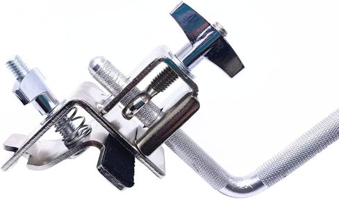 Cowbell Mount Holder with Bass Drum Hoop Mount Clamp, 3/8" Percussion Cowbell Mount Extension Rod Cowbell Clamp Cowbell Tambourine Mounting Bracket for Bass Drum Set Hardware Accessories in Saudi Arabia