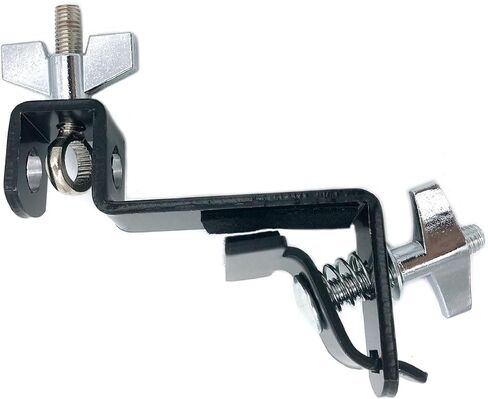 Cowbell Mount Holder with Bass Drum Hoop Mount Clamp, 3/8" Percussion Cowbell Mount Extension Rod Cowbell Clamp Cowbell Tambourine Mounting Bracket for Bass Drum Set Hardware Accessories in Saudi Arabia