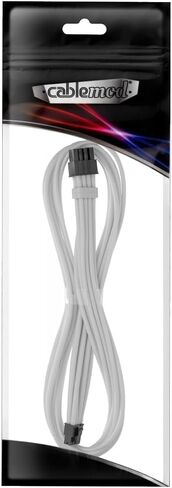 CableMod C-Series Pro ModFlex Sleeved 8-pin PCIe Cable for Corsair Type 5 RMX Shift (Black + White, 65cm) in Kuwait