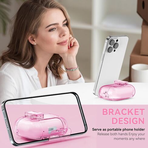 بالنسبة إلى AirPods Pro 2nd/1st Generation Cases Pink مع سلسلة مفاتيح Lock & Bling للنساء والجنود ، و Case Case Case Cove لينة من أجل AirPods Pro 2 مع مجموعة التنظيف ، وظيفة حامل الهاتف in Kuwait
