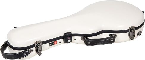 حقيبة Crossrock A-style Mandolin تناسب جيبسون A4 | غلاف صلب مصنوع من الألياف الزجاجية بنسبة 100% مع مزالج للعلامة التجارية، وقفل TSA، وأشرطة قابلة للفصل - أسود (CRF2020MAGBK) in Kuwait