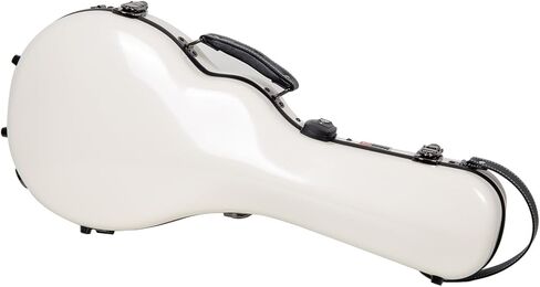 حقيبة Crossrock A-style Mandolin تناسب جيبسون A4 | غلاف صلب مصنوع من الألياف الزجاجية بنسبة 100% مع مزالج للعلامة التجارية، وقفل TSA، وأشرطة قابلة للفصل - أسود (CRF2020MAGBK) in Kuwait