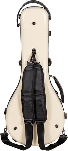 حقيبة Crossrock A-style Mandolin تناسب جيبسون A4 | غلاف صلب مصنوع من الألياف الزجاجية بنسبة 100% مع مزالج للعلامة التجارية، وقفل TSA، وأشرطة قابلة للفصل - أسود (CRF2020MAGBK) in Kuwait