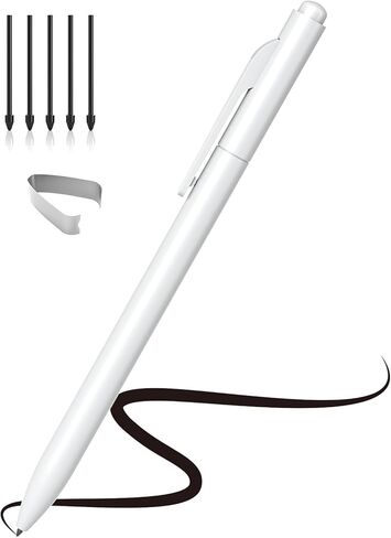 قلم EMR متوافق مع Remarkable 2، قلم رقمي بديل مع ممحاة، 4096 مستوى ضغط، رفض راحة اليد، دعم الإمالة، لأجهزة Remarkable/Samsung/Wacom/Onyx EMR - مع 5 رؤوس أقلام in Kuwait