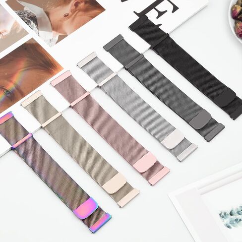 أشرطة معدنية متوافقة مع Samsung Galaxy Watch 7 Band 40mm 44mm ، Fe Bands 40mm ، حزام بديل للمعادن الفولاذ المقاوم للصدأ لـ Galaxy Watch 7 Band Women Men in Kuwait