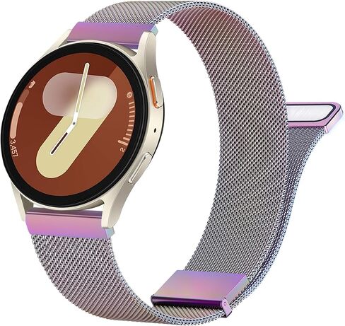 أشرطة معدنية متوافقة مع Samsung Galaxy Watch 7 Band 40mm 44mm ، Fe Bands 40mm ، حزام بديل للمعادن الفولاذ المقاوم للصدأ لـ Galaxy Watch 7 Band Women Men in Kuwait