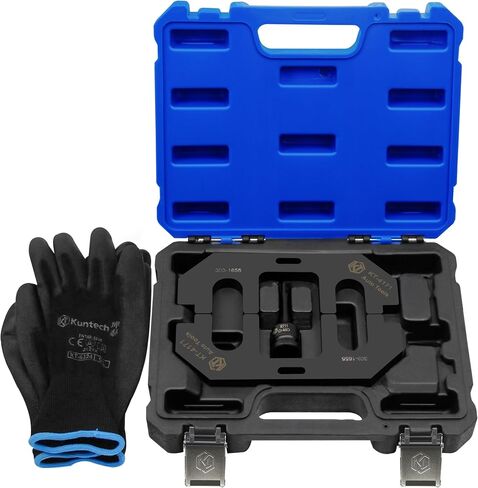 مجموعة أدوات حامل توقيت عمود الحدبات متوافقة مع محركات Ford 3.5L و3.7L 4V، استبدل 303-1248 303-1530 بحقيبة وقفازات محمولة in Kuwait