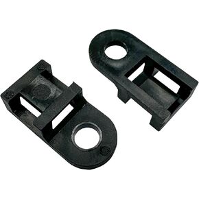 100Pcs Cable Tie Base,Plastics Cable Tie Mount Base Saddle Type Wire Holder,Saddle Type Mount Wire Holder with 4mm Screw Hole for Wire Management(HC0-4mm,Black)