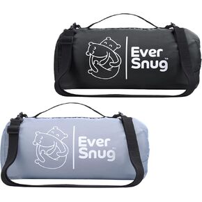 EverSnug Large Waterproof Outdoor Blanket Value Bundle - Camping Blanket for Cold Weather, Picnic, Stadium, Park, & Car Use - Machine Washable | Color Includes Black & Grey