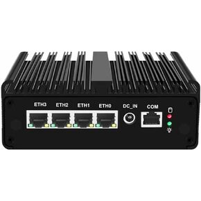 N100 Firewall Router Upgraded Version Fanless Mini PC 4xi226-V 2.5G Solid Computer Support Proxmox OPNsense