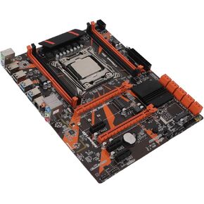 X99 Motherboard CPU Combo, LGA 2011-3 E5 2620 V3 CPU Motherboard Set Support 4 Channel DDR4 Memory, Module, Gigabit Network Card PC Motherboard for Desktop