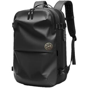 حقيبة الظهر الضوئية في أكسفورد Airback Prapression Backpack 60L Facpack Facpack Resistant TSA Lock Lock Black (مضخة الهواء الكهربائية شملت)