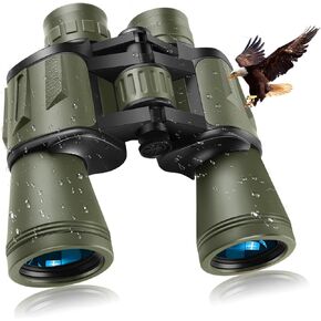 20x50 Binoculars for Adults, HD High Powered Professional Compact Binoculars for Bird Watching Travel Stargazing Concerts Outdoor Sports-BAK4 Prism FMC Lens,Waterproof with Phone Adapter
