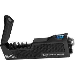 KONDOR BLUE | EDC Multi-Tool All-in-One Bit Torque Driver for Every Day Carry On Film Sets & Cinematography | Raven Black