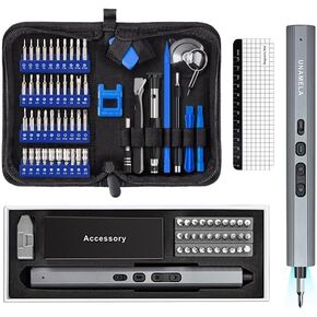 37 IN 1 Mini Electric Screwdriver Set Upgraded, 56 in 1 Electronics Small Repair Tool Kit for Laptop, PC, MacBook, Tablet, iPhone, PS4, Electronics, Gamer Tech Gifts for Men