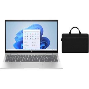 HP Envy 2-in-1 14" Full HD Touch Screen Laptop | Intel Core 5 120U | Intel Graphics | Backlit | Fingerprint | Copilot | 8GB RAM | 512GB SSD |Windows 11 Pro |Bundle with Black Bag