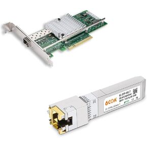 1.25/2.5/5/10GBase-T SFP+ Transceiver & 10Gb PCI-E NIC Network Card, with Intel 82599EN Chip, Compare to Intel X520-DA1