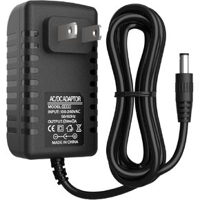 Portable DVD Player Charger, 12V AC/DC Power Adapter Cord Compatible with Sunpin/Sylvania/Philips/Craig, Cooau/DBPower/YOTON/ieGeek/Synagy/Wonnie/Ematic Portable DVD Players