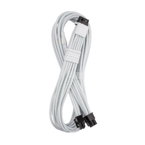 CableMod E-Series Pro ModFlex Sleeved 12V-2x6 12VHPWR StealthSense PCIe Cable for EVGA G/G+ / P/P+ / T (Black + White, 16-pin to Quad 8-pin, 60cm)