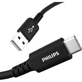 محول فيليبس 6 انش USB-C الى USB-A 3.1 انثى، منفذ USB-A 3.0، سرعة نقل 5 جيجابايت في الثانية، شحن 15 واط، لسامسونج جالاكسي S21/S10/S9/بلس، جوجل بكسل 5/C/3/2/XL، ايباد برو، اسود، SWU7113A/27 in Kuwait