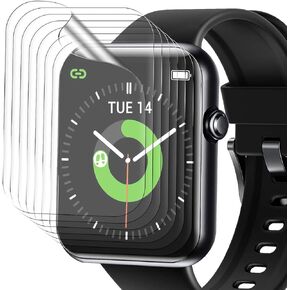 8 Pack for 1.55" Smartwatch Screen Protector, Soft TPU Protect Film for Pautios, Eurans, Fitniv, IW2, Dirrelo, Hamile, GT01 (Not Tempered Glass)