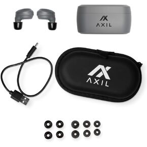Axil XCOR Wireless Tactical Earbuds w/Touch Controls Black