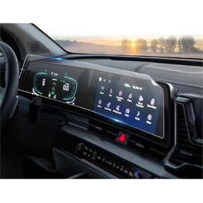 حماة شاشة CDEFG 4 -PCS لـ KIA Sportage - 12.3 "Gauges & Mavigation (2pcs لكل منهما) - 2023 2024 2025 الملحقات - تناسب شاشة أعلى مستقيمة