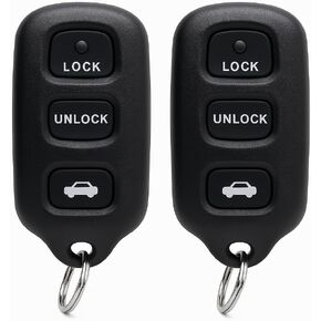 Keyless Entry Key Fob Replacement Fits for 2002-2006 Toyota Camry 1999-2003 Solara 1999-2003 Sienna Matrix Car Remote with FCC ID GQ43VT14T, 2 Pack