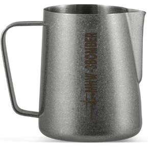 MHW-3BOMBER Milk Frothing Pitcher, 16oz/450ml Milk Frother Cup for Barista, SUS304 Stainless Steel Espresso Steaming Pitchers for Latte Art/Cappuccino/Coffee/Milk, P3028W-OS
